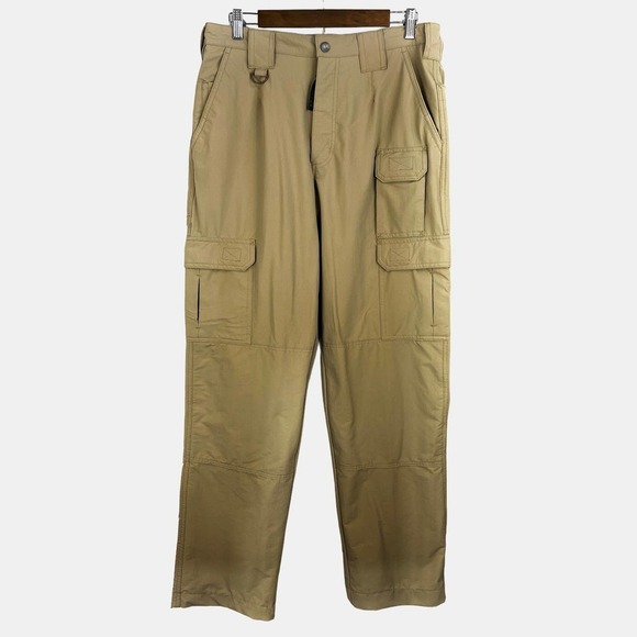 PROPPER WOMENS TEXTURED LIGHTWEIGHT TAPERED CARGO TACTICAL PANTS TAN SIZE 10 EUC - Picture 1 of 13